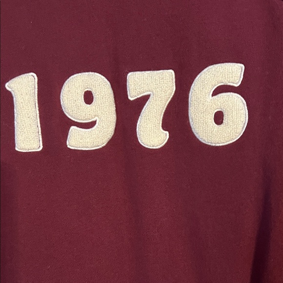 🐝 Marine Layer Burgundy Sweatshirt and sweat pants M EUC - Picture 3 of 13
